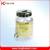 2.2 Gallon Round Plastic Water Jug Wholesale BPA Free with Spigot (KL-8014)