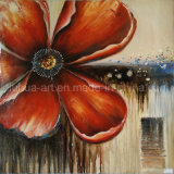 High Quality Pure Hand-Painted New Design Red Floral Painting Custom Oil Paintings (LH-125000)