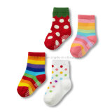 Fashion Children Cotton Socks with Anti-Slip Dots CS-154