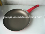 Aluminum Non-Stick Frying Pan with Colorful Handle Kitchenware