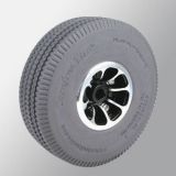 Gray Sawtooth PU Foam Stroller Tires