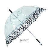 PVC manual open  Straight Umbrella