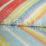 Strip Polyester Imitation Flax Fabric for Furniture Cloth