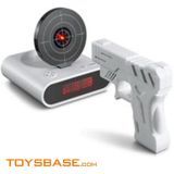 Funny Toy & Promotion Gift, Plastic Gun Shooting Alarm Clock MZH91406
