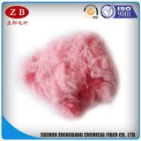 Pink Recycled Polyester Staple Fiber