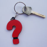 Special Question Mark Customized Cheap Silicone Key Chain