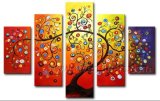 Hand Painted Landscape Tree Oil Painting on Canvas