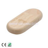 Wooden USB Disk with Engraving Logo for Promotion