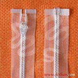 No. 5 Plastic Transparent Zipper Open End