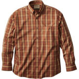 Fashion Men's Y/D Check Woven Cotton Shirt