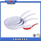 Eco-Friendly White Marble Coated Forged Fry Pan