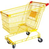 New Design Fashional Yellow Color Supermarket Cart