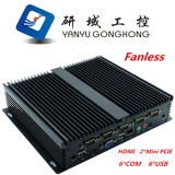 Industrial POS PC Embedded Multi COM Fanless Computer