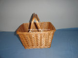Willow Basket with Folding Handle (WBS056)