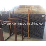 Chinese Polished Wood Grain Black Serpeggiante Marble for Marble Flooring