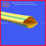 12mm Yellow Green Striped PE Heat Shrink Tube