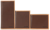 Men's Brown Cowhide Leather Bag Wallet (313-817)