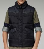 Winter Design Man Outdoor Warm Casual Vest Pocket Decorated Sleeveless Plus Size Jacket