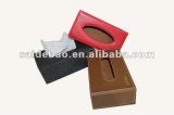 Office Supply PU Leather Rectangle Tissue Box