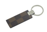 Promotional Metal PU Leather Key Chain with Keyring (F3055A)