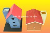 Special Design House-Shape Storage Packaging Gift Paper Drawer Box with Handle