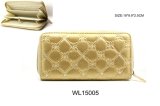 Fashion PU Wallet with Sequins Stiched (WL15005)