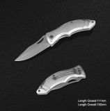 Folding Knife with Anodized Aluminum Handle (#3808-717)