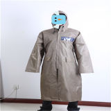 190t Polyester/PVC Longcoat for Police