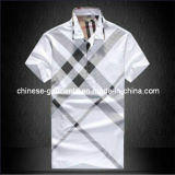 Wholesale Men's Cotton White Polo T-Shirt for Man (HT-AMY-T-SHIRT-033)