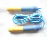 Wooden Handle Jump Rope with PVC Rope