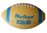320g Corrugated Rubber Yellow Printing American Football for Sports (KH10-24)