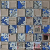 Stainless Steel Metal Mixed Glass Mosaic Tile