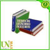Book Shape Wholesale Souvenier Metal Pin Badge