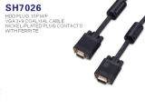 15pin VGA Male to Male Cable for Monitor LCD