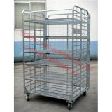 Tc4843, Foldable Roll Container, Foldable Trolley, Danishe Trolley, Display Flower Trolley, Plant Trolley, Flower Display Trolley,