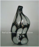 Black and White Decoration Craft Glass Vase