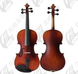 Solid Wood Student Violin with Dyed-Black Wood Accessories for Begginners