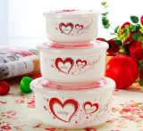 Lovely-Hearted Porcelain Lunch Boxes