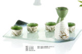 Glass Tray/Porcelain Takuri