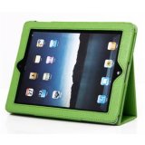 Protective Anti-Scratch PU Leather Flip Case for iPad 2 (Green)
