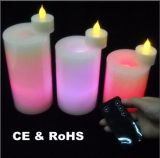 Remote Control Flameless Pillar LED Candle