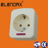 Europe Style 1-Way Extension Power Socket (E5001E)