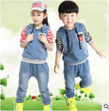 2014 Good Quality Jeans Children Tracksuits Sport Wears