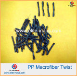 High Tensile Strength PP Polypropylene Twist Fiber Fibre19mm/48mm/54mm