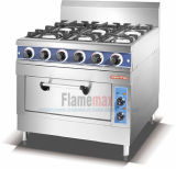 6-Burner Gas Range with Electric Oven (HGR-6E)