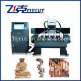 CNC Engraver Router Machinery with Multi-Heads Cylinder Workpiece Rotary