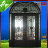 Decoration Radius Top Wrought Iron Door