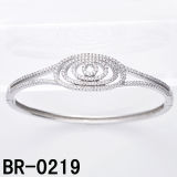 Fashion 925 Silver CZ Bangle Jewellery (BR-0219)