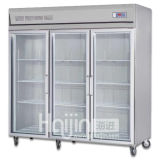 Three Doors Stainless Steel Beverage Showcase/Display Drinks Refrigerator