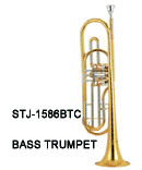 Gold Lacquer Bb Key Bass Trumpet